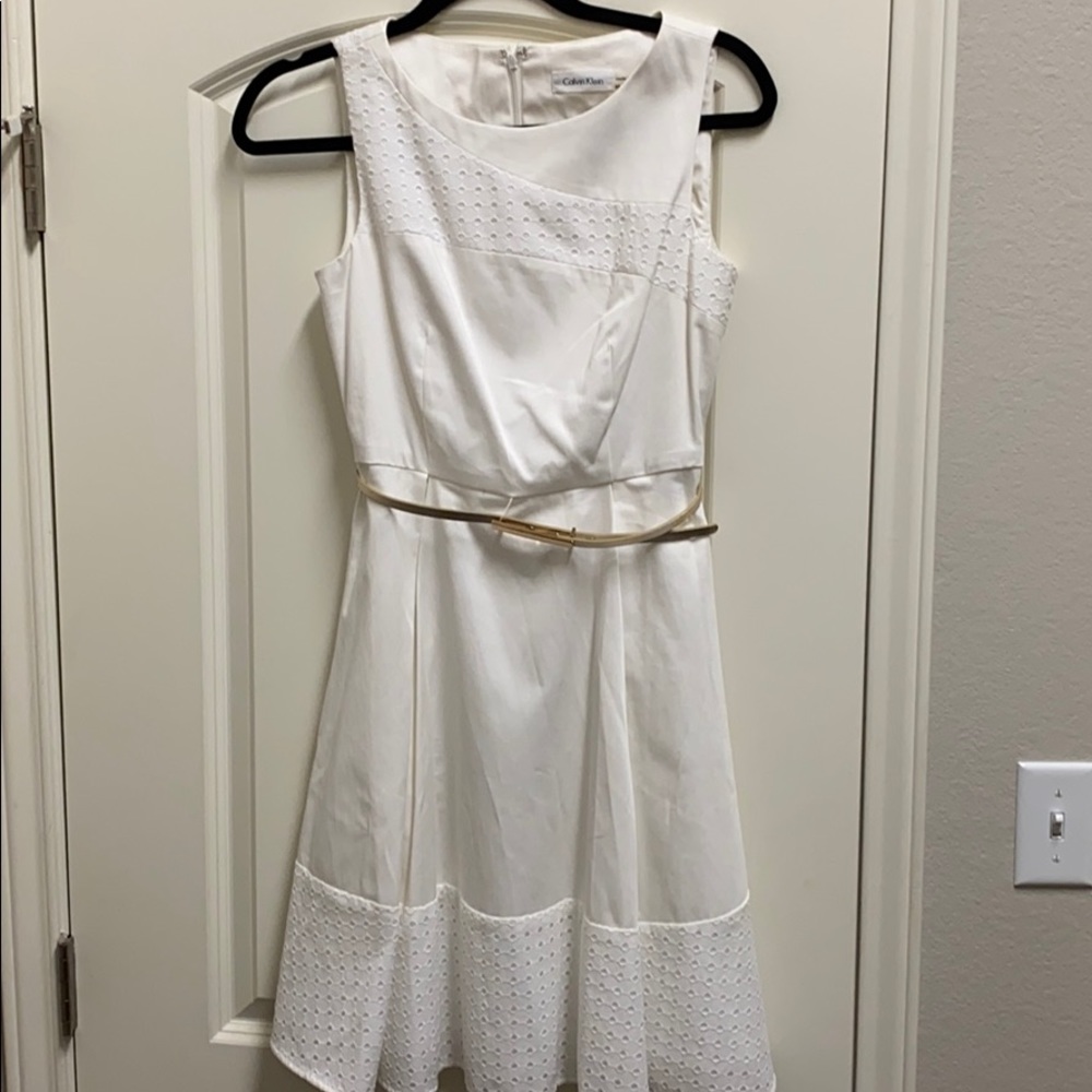 Calvin Klein white dress